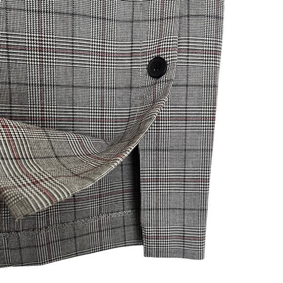 H&M Size 2 Black, White, and Pink Pinstripe Pencil Skirt - Picture 2 of 4